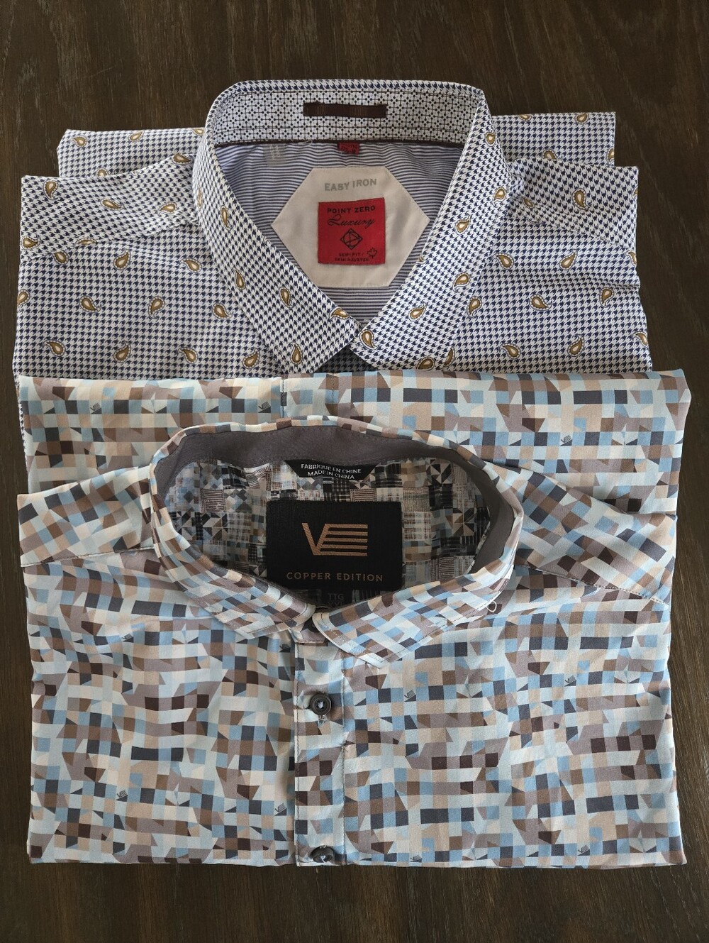 🌎POINT ZERO LUXURY And VINCENT D'AMÉRIQUE Semi-Fitted Shirt Bundle